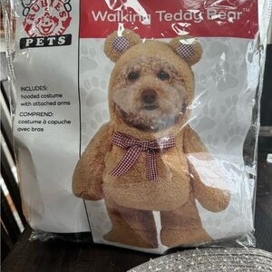 NIP Walking teddy bear pet costume size XL